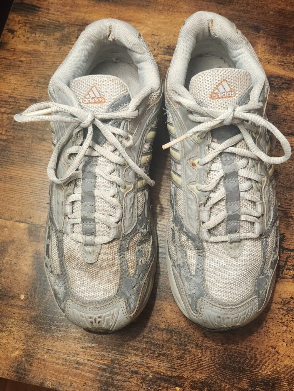 adidas Women’s White and Gray Running Sneakers